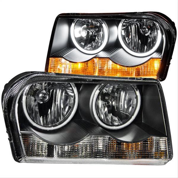 Anzo Black Headlights with CCFL Halos 05-10 Chrysler 300